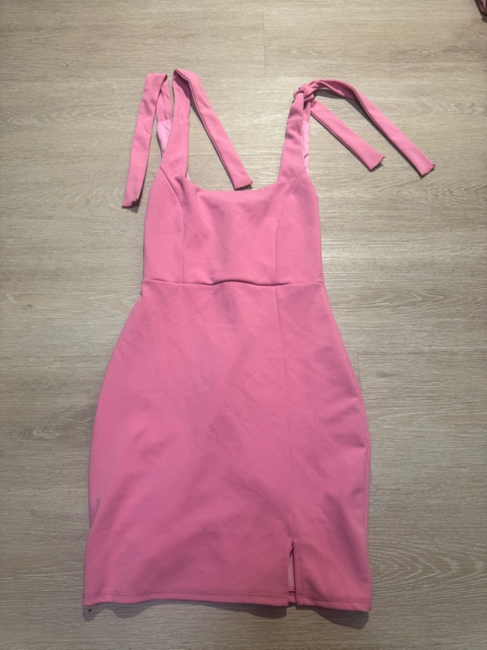 Blue Blush Pink Tie-Shoulder Mini Dress - Size Small
